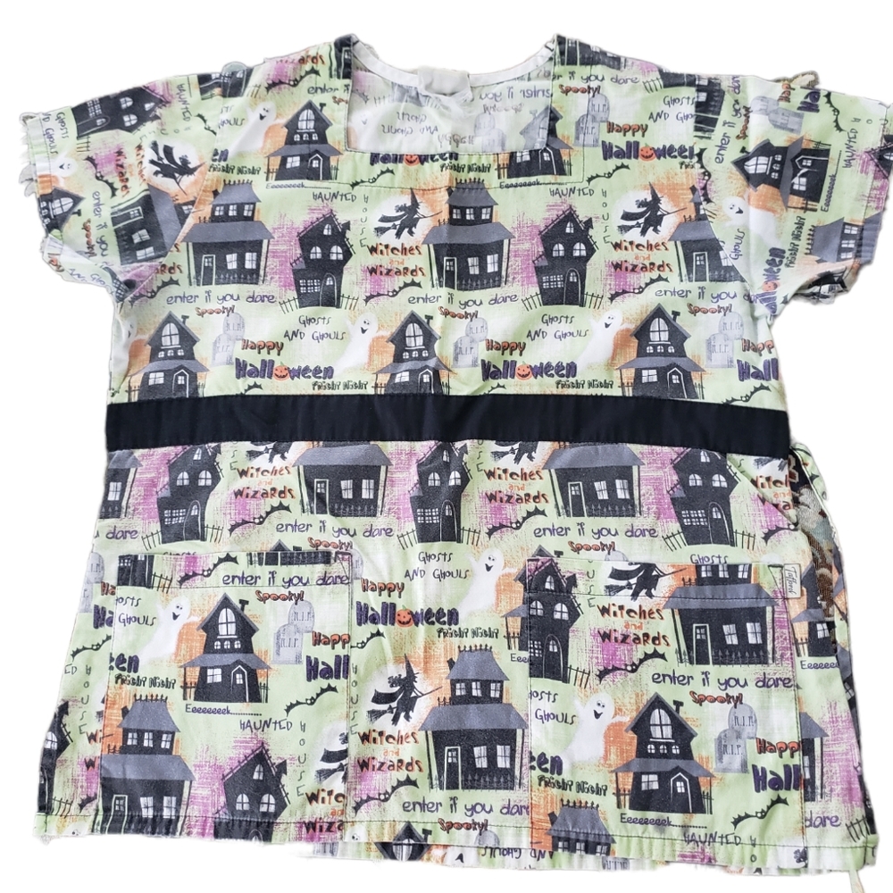 2 uniform Halloween tops